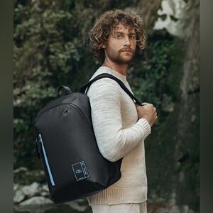 Mio mojo Black Backpack with Blue Accents